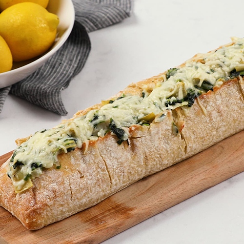 Creamed Spinach and Artichoke Loaf